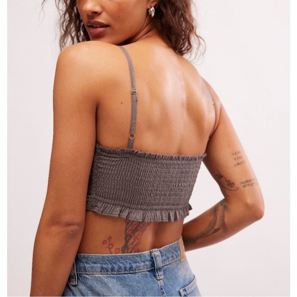Free People Tallulah Bralette in Volcanic Glass Size Small $48 Retail NWT - Picture 3 of 7